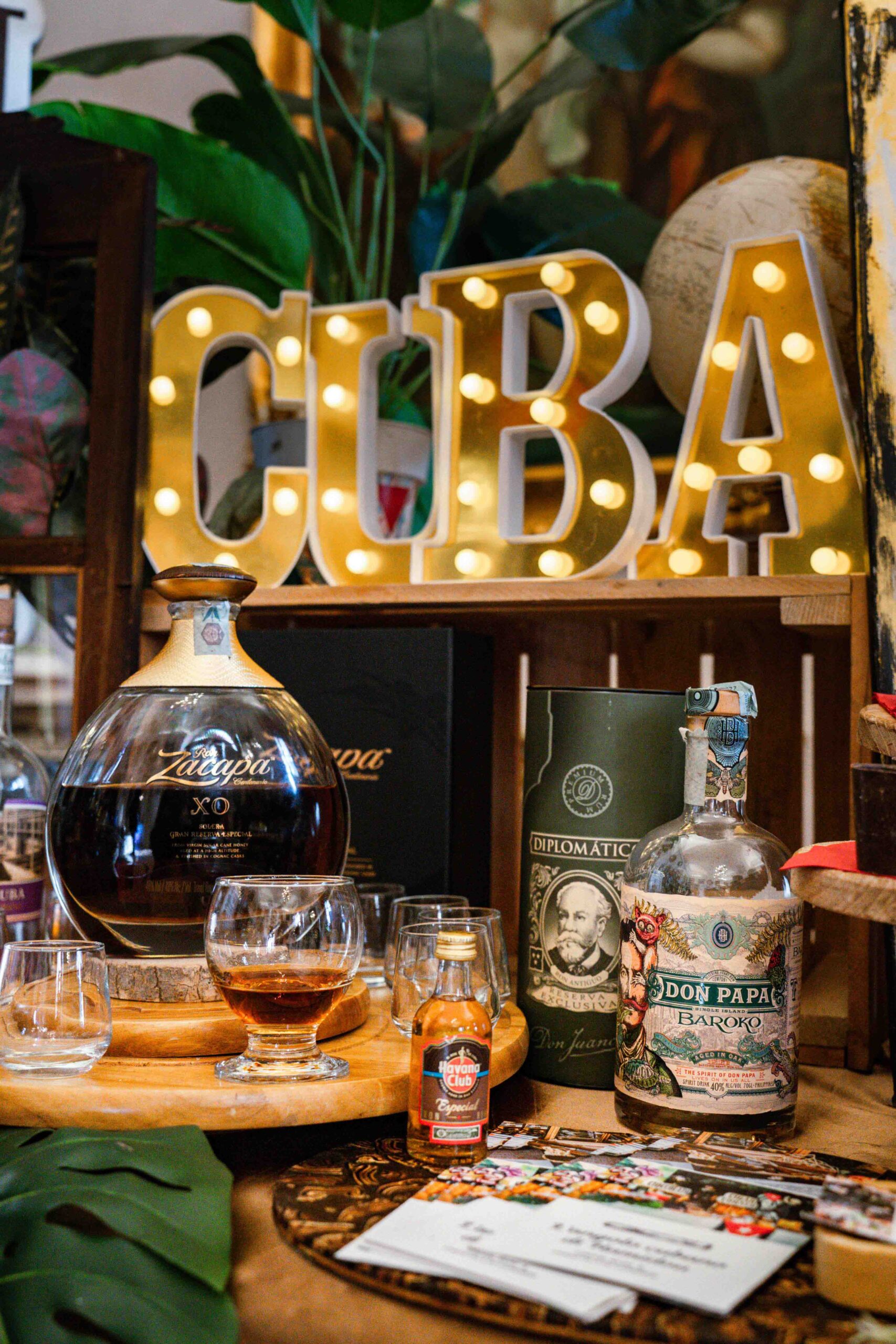 Selezione di rum pregiati