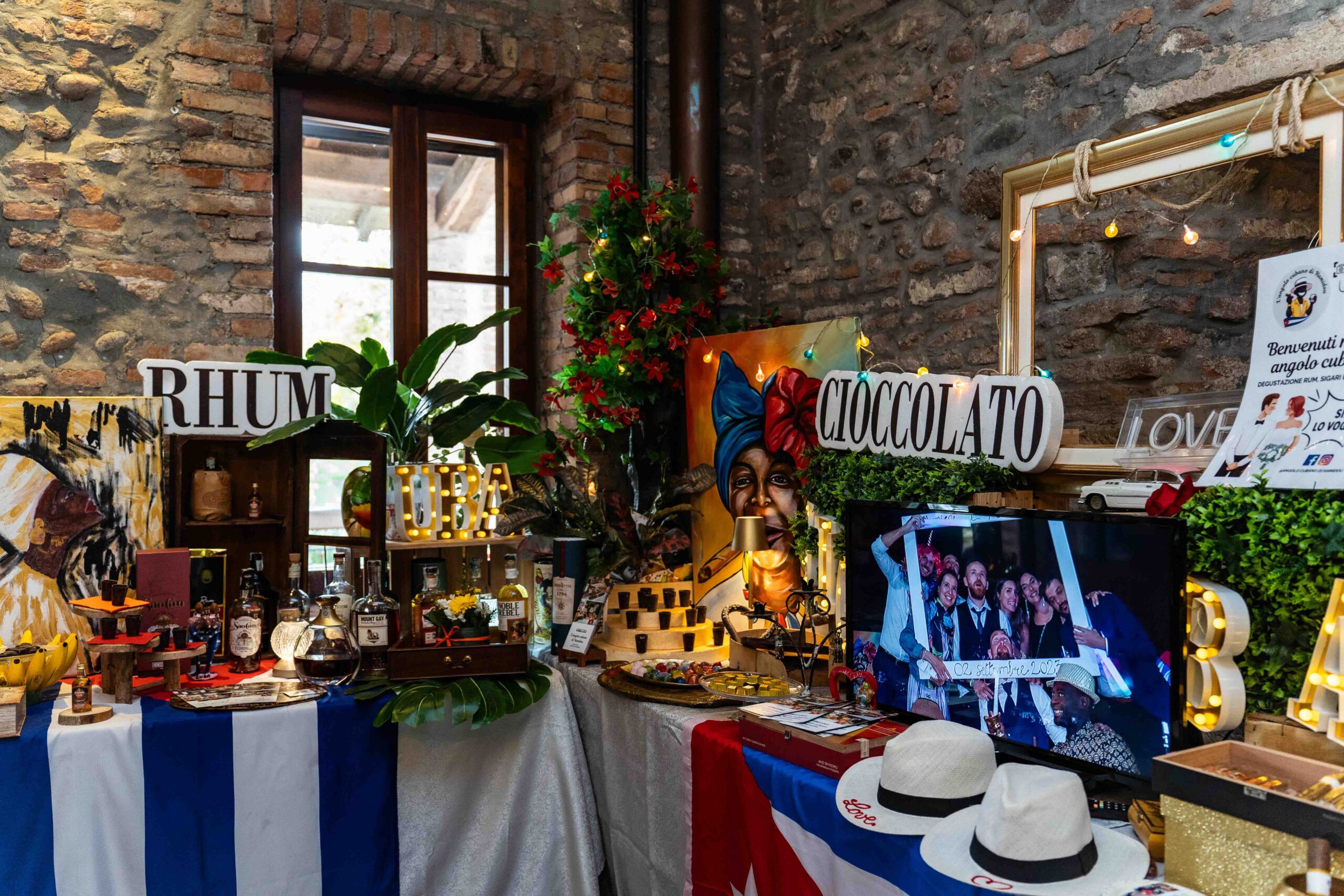 Angolo cubano con Rum Sigari e Cioccolato a Villa dei Mulini